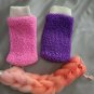 3 pack Back Scrubber  Bath Shower Sponge Nylon Puff Spa + shower sponge gloves
