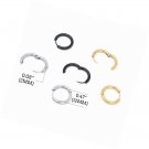 Stainless Steel  Hoop Earrings - Hinged Huggie Piercing Set Hypoallergenic