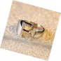 A-Z Stacking Initial Letter Ring, Personalized Bold Adjustable Open 14K Rings