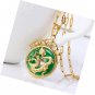 AAA Tibet Gold Green Jade Dragon Malay Pendant Necklace & Pendants Pendent Gift
