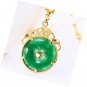 AAA Tibet Gold Green Jade Dragon Malay Pendant Necklace & Pendants Pendent Gift