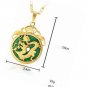 AAA Tibet Gold Green Jade Dragon Malay Pendant Necklace & Pendants Pendent Gift