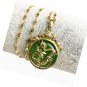 AAA Tibet Gold Green Jade Dragon Malay Pendant Necklace & Pendants Pendent Gift