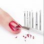 Manicure And Pedicure Tools Set, 6 Pcs Gel Nail Polish Remover Scraper Silver