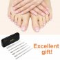 Manicure And Pedicure Tools Set, 6 Pcs Gel Nail Polish Remover Scraper Silver