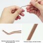 Manicure And Pedicure Tools Set, 6 Pcs Gel Nail Polish Remover Scraper Silver