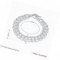 2 Layers Twisted Link Chain Bracelet with Diamond Cut and High Polish 8"(21cm)