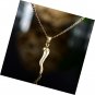 Barzel 18K Gold Plated Flat Mariner/Marina 060 3MM Chain Necklace With Italian H