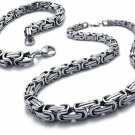 BodyJ4You Stainless Steel Bracelet And Necklace Jewelry Set Chain Link Men's