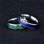 Titanium Mood Ring Temperature Emotion Feeling Change Color Rings His Crazy Her