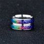 Titanium Mood Ring Temperature Emotion Feeling Change Color Rings His Crazy Her