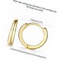 Sterling Silver 14K Gold Plated Hypoallergenic Cuff Earrings Small Hoop Stud