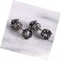 Stainless Steel Ear Stud Piercing Earrings CZ Cubic Zirconia Screw