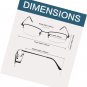 Bridge-Flex Memory Mens Womens Reading Glasses Half-Rim Reader Eyeglasses