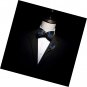 Solid Color Handmade Feather Bow tie and Brooch Sets for Men