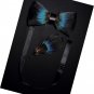 Solid Color Handmade Feather Bow tie and Brooch Sets for Men