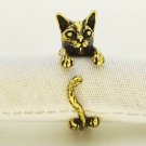 Vintage Cat Ring Animal Wrap Ring Cat Ring Antique Bronze Animal Ring Vintage