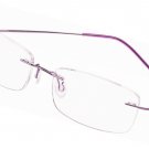 Memory Titanium Stainless Steel Rimless Flexible Reading Glasses