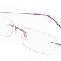 Memory Titanium Stainless Steel Rimless Flexible Reading Glasses