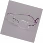 Memory Titanium Stainless Steel Rimless Flexible Reading Glasses