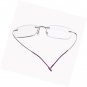 Memory Titanium Stainless Steel Rimless Flexible Reading Glasses