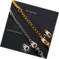 Wolf Necklace with Adjustable Spiga Chain Stainless Steel Round Hollow Pendant