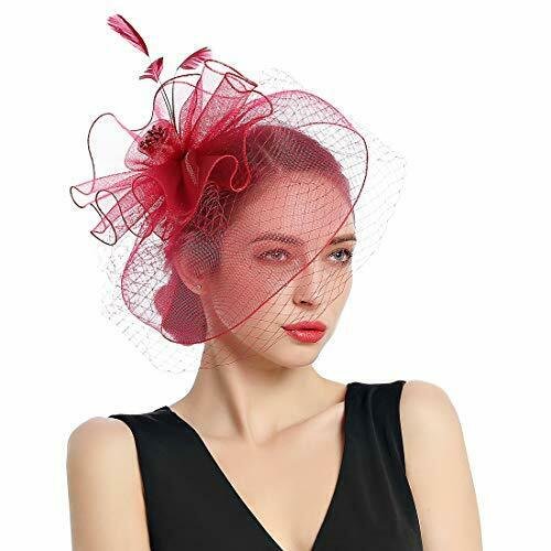 Women Fascinators Kentucky Derby Hair Clip Headband Wedding Tea Party Hat