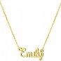 Personalized Name Emily Necklace Customize 18K Gold Plated Stainless