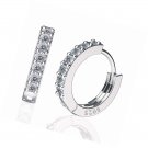 925 Sterling Silver Hoop Earrings Tiny Small Large Huggie Earring 3 sizes