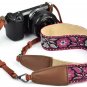 LIFEMATE Camera Strap Shoulder Neck Belt For All SLR/DSLR (Purple And White