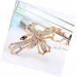 Blessed & Holy Cross Keychain Keyring Crystal Rhinestones Car Pendant (White)