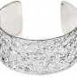 VUJANTIRY Stainless Steel Paved Sequins Bracelet Wide Open Bangle Cuff Bracelet