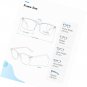 2 Pack Oversized Blue Light Blocking Glasses Anti Eyestrain Work Gaming TV