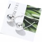 Drop Disco Ball Earrings Silver Mirror 60s-70s style