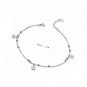 Bead Anklets 925 Sterling Silver Adjustable Snake ChainBeach Ankle Bracelet