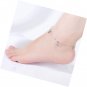 Bead Anklets 925 Sterling Silver Adjustable Snake ChainBeach Ankle Bracelet