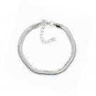 Snake Chain Anklet Flat Soft Bone Bangle Link Beach Foot for Women Bracelet Men