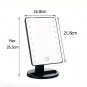 LED Lighted Makeup Mirror Cordless Vanity Set, Touchable Screen Battery Powere