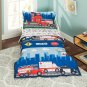 EVERYDAY KIDS 4 Piece Toddler Bedding Set -Fire And Police Rescue- Includes And