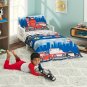 EVERYDAY KIDS 4 Piece Toddler Bedding Set -Fire And Police Rescue- Includes And