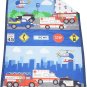 EVERYDAY KIDS 4 Piece Toddler Bedding Set -Fire And Police Rescue- Includes And