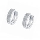 14K Gold Plated Cubic Zirconia Huggie Small Hoop Earrings | Stud for Women