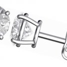 Womens 5 mm Round Solitaire CZ Gemstone Birthstone Stud Earrings