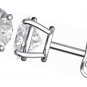 Womens 5 mm Round Solitaire CZ Gemstone Birthstone Stud Earrings