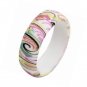 Three Pack, 6mm Width Leopard Paisley Pattern Silicone Wedding Band Ring