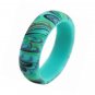 Three Pack, 6mm Width Leopard Paisley Pattern Silicone Wedding Band Ring