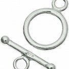 3 Sets 925 Sterling Silver Toggle Clasp 9mm For Bracelets / Necklaces Design