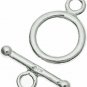 3 Sets 925 Sterling Silver Toggle Clasp 9mm For Bracelets / Necklaces Design