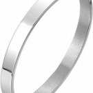 20CM Classic Stainless Steel Bangle Bracelet For Men Women Silver Color Polished