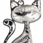 BONSNY Statement Enamel Alloy Chain Cat Necklaces Pendant Original Design For